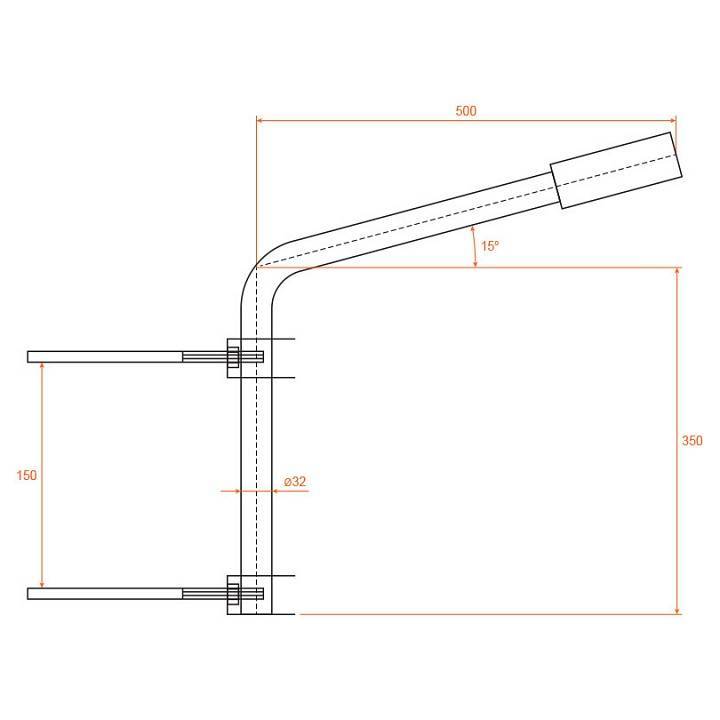 Основание на штанге Wolta К1П-035-05-2-012х06-С