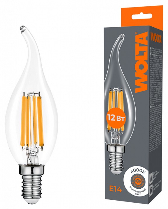Лампа светодиодная Wolta  WF-CT35-12W4KE14