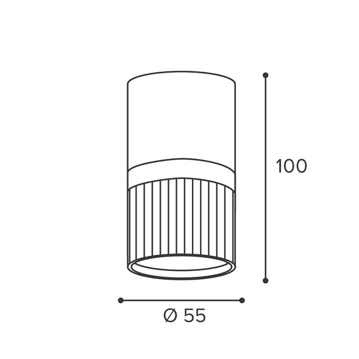 Накладной светильник Wolta DUO WSL-GU10/19BG