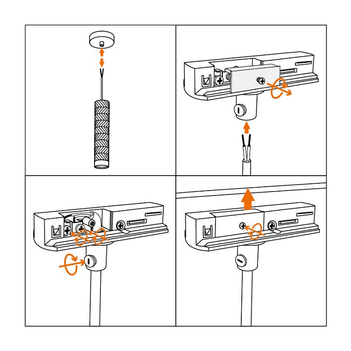 Соединитель линейный для треков Wolta  WTL-AC/03W