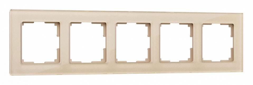 Рамка на 5 постов Werkel шампань,стекло W0051111