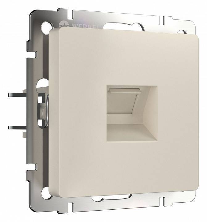 Розетка Ethernet RJ-45 без рамки Werkel Айвори матовый W1181062