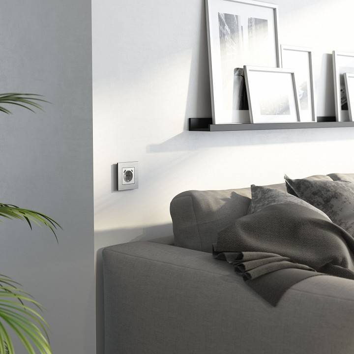 Рамка на 1 пост Werkel AluMax алюминий a066324