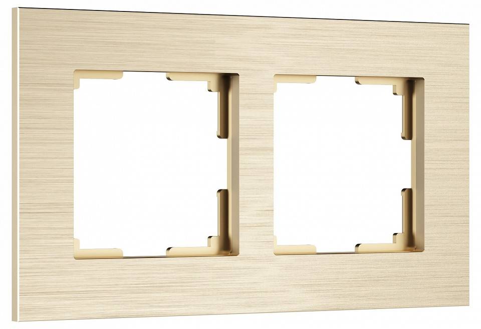 Рамка на 2 поста Werkel AluMax шампань a066334