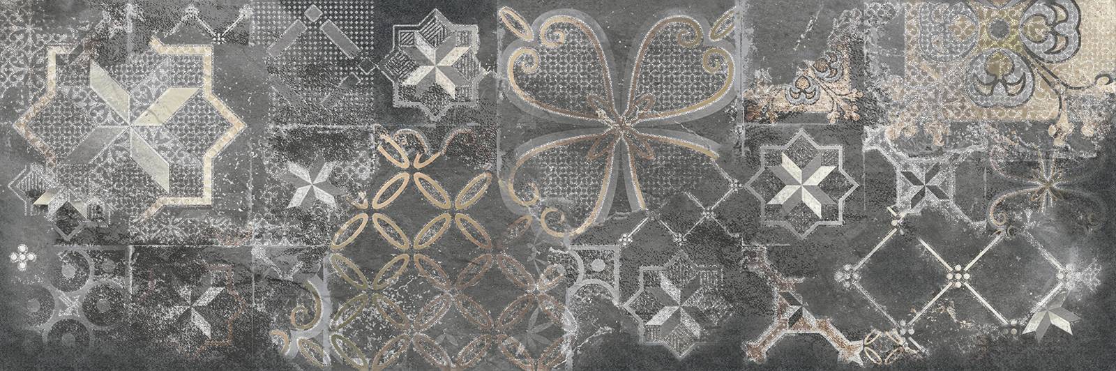 Плитка настенная Delacora Kreo Dark 24.6х74 см WT15KRE07R