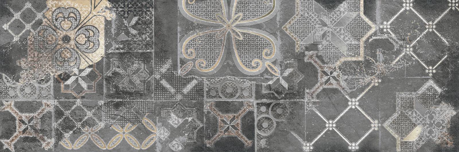 Плитка настенная Delacora Kreo Dark 24.6х74 см WT15KRE07R