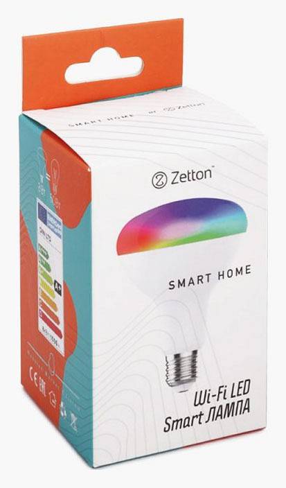 Умная светодиодная лампа Zetton Smart Wi-Fi Bulb E27 8 Вт 6500 K ZTSHLBRGBCWE274RU