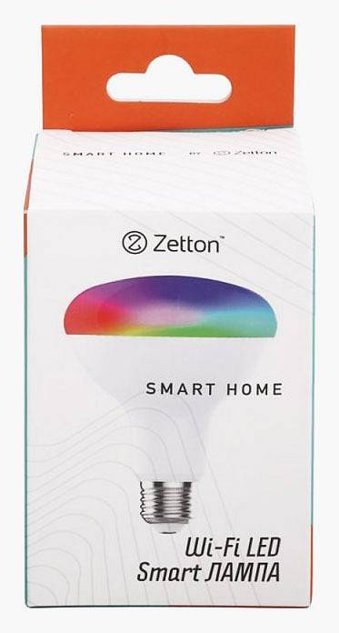 Умная светодиодная лампа Zetton Smart Wi-Fi Bulb E27 8 Вт 6500 K ZTSHLBRGBCWE274RU