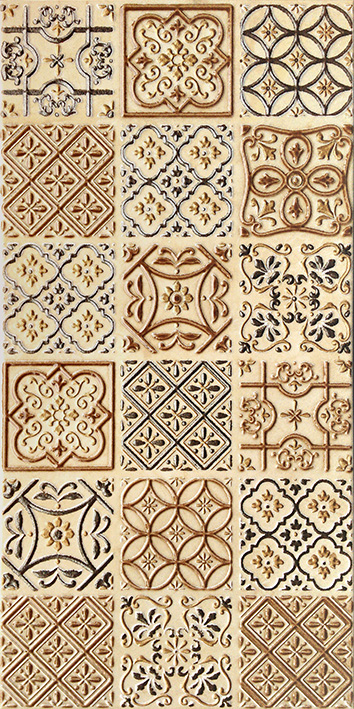 Панно Керамин Букингем 3 пэчворк 30х60 см х9999211157