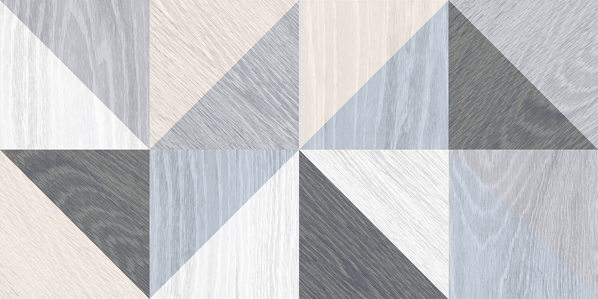 Плитка настенная Laparet Village голубой микс 25х50 см 34008