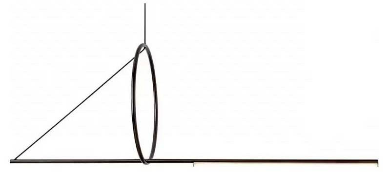 Подвесной светильник iLedex Zoom 18 Вт 3000 K 8075P/S-18W-3000K MBK-WH