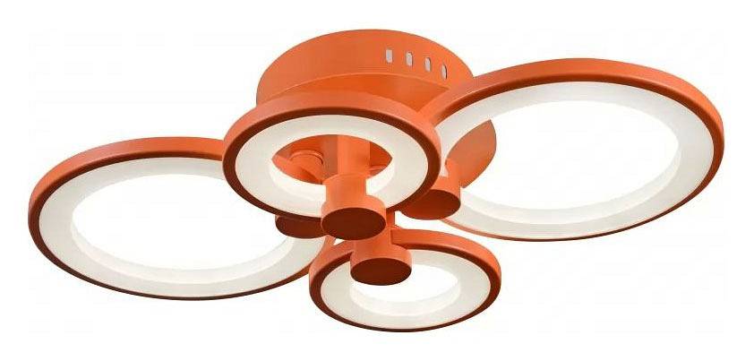 Потолочная люстра iLedex Ring оранжевая A001/4 ORANGE