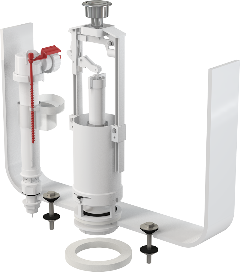 Выпускной комплект Alca plast со стоп-кнопкой и впускным механизмом A17 1/2 CHROM SA2000S 1/2 CHROM