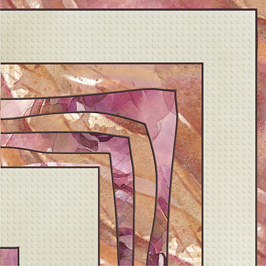 Декор Europa Ceramica Acuarela Esquina 22,5х22,5 см х9999015741