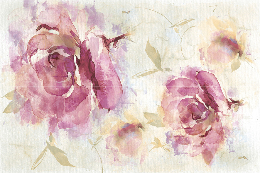 Панно из 2-х элементов Europa Ceramica Acuarela 50х75 см х9999029992