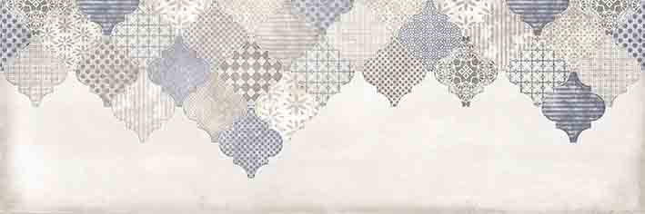 Вставка Cersanit Majolica голубая 198x598 мм MA2O042DT