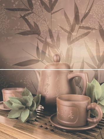 Панно Дельта Керамика Tea ceremony P2D175 30х40 см (из 2-х плит) P2D175