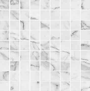 Мозаика Kerranova Marble Trend K-1000/MR/m01 Carrara 30x30 см K-1000/MR/m01/300x300x10