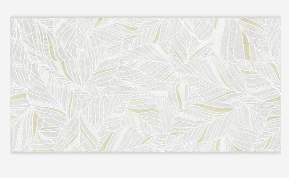 Декор Laparet York листья серо-бежевый 30х60 см 04-01-1-18-03-07-4137-3