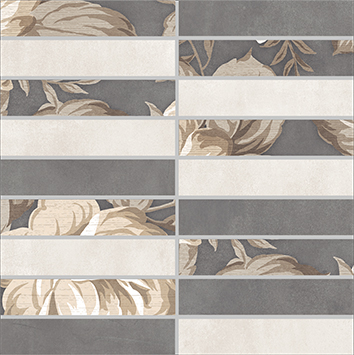 Мозаика LB-CERAMICS Fiori Grigio разноцветная 30х30 см 1932-0012-1001