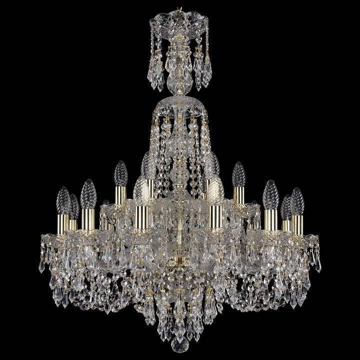 Подвесная люстра Bohemia Art Classic 11.23 18 ламп XL-82 11.23.12+6.220.XL-82.Gd.Dr