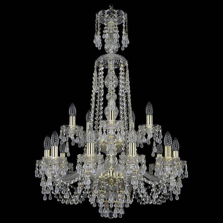 Подвесная люстра Bohemia Art Classic 11.24 15 ламп 220 мм 11.24.10+5.220.2d.XL-94.Gd.V0300