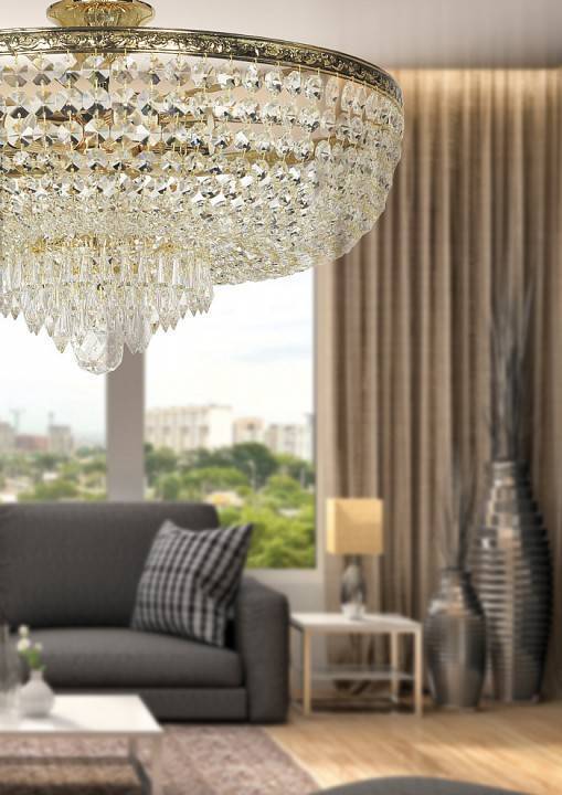 Люстра на штанге Arti Lampadari Nonna Gold Nonna E 1.3.50.503 G