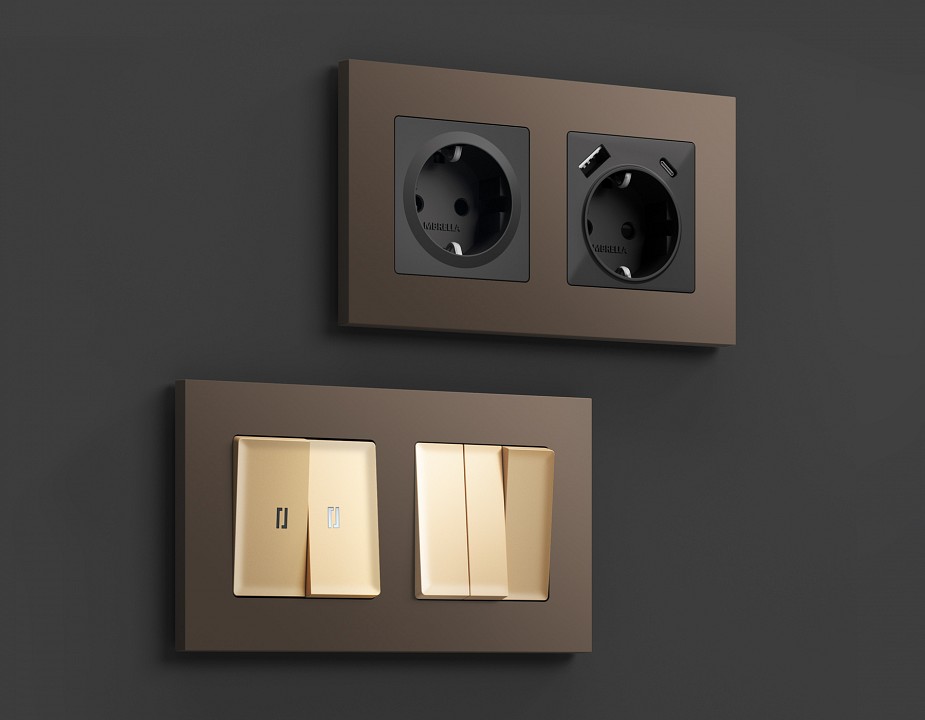 Рамка на 3 поста Ambrella Volt Qubi AF250633