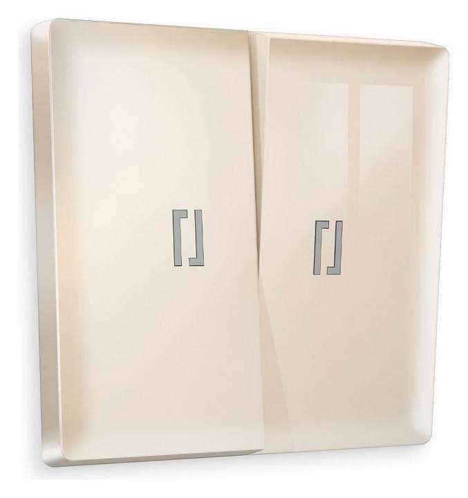 Клавиши для выключателя двухклавишного c подсветкой Ambrella Volt Quant AP3040