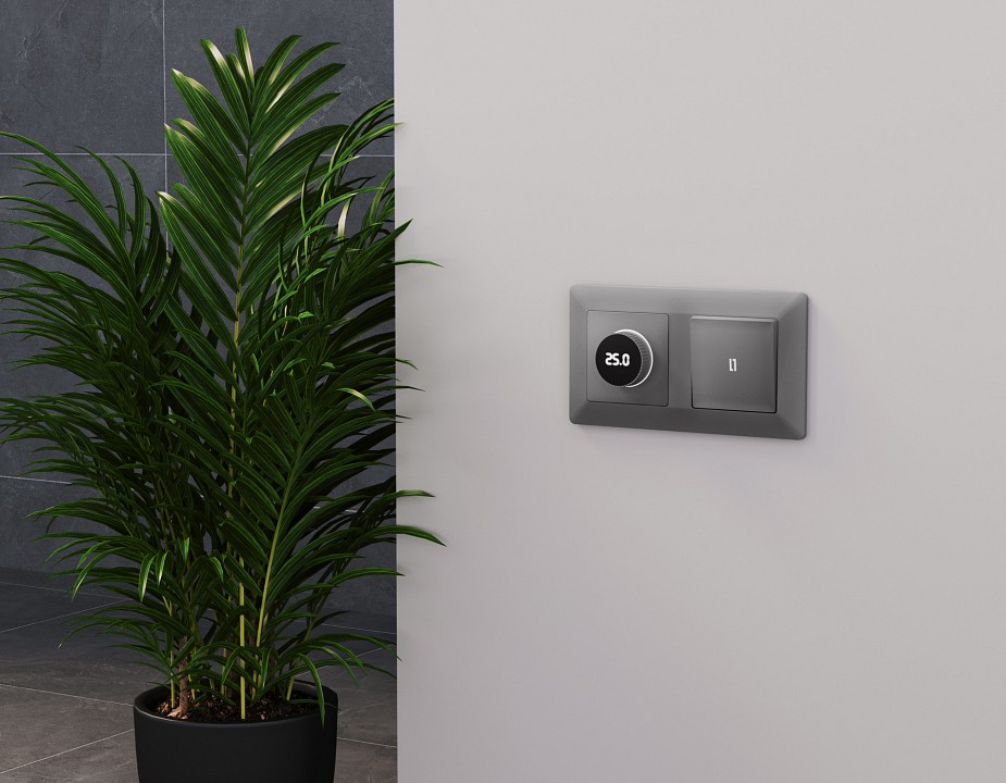 Терморегулятор электромеханический для теплого пола без рамки Ambrella Volt ALFA MA505810