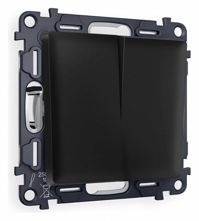 Выключатель проходной двухклавишный Ambrella Volt Quant MA803020