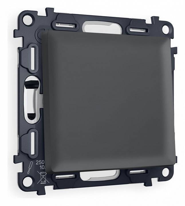 Выключатель перекрестный одноклавишный без рамки Ambrella Volt Quant MA901030