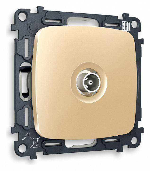 ТВ-розетка оконечная без рамки Ambrella Volt Quant MO613010