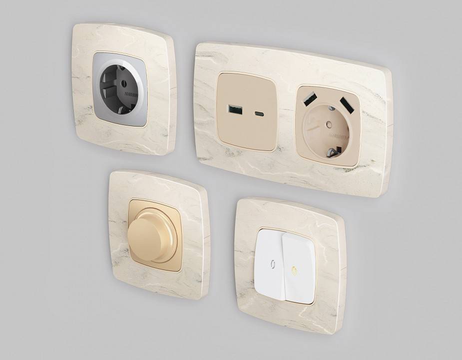 Рамка на 4 поста Ambrella Volt Opera OF940604