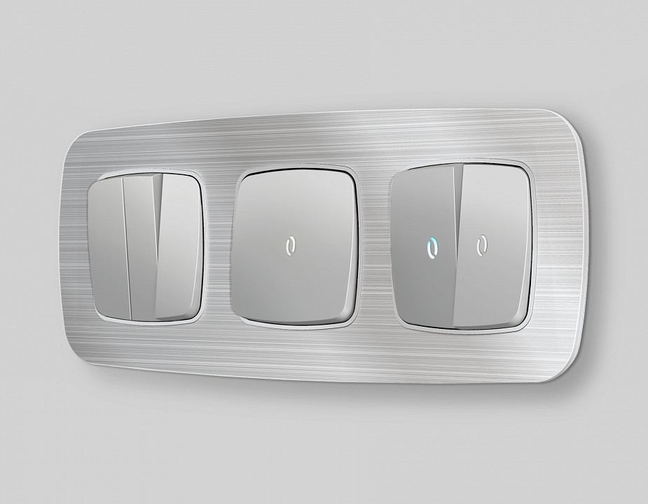 Клавиша для выключателя одноклавишного c подсветкой Ambrella Volt Quant OP4020