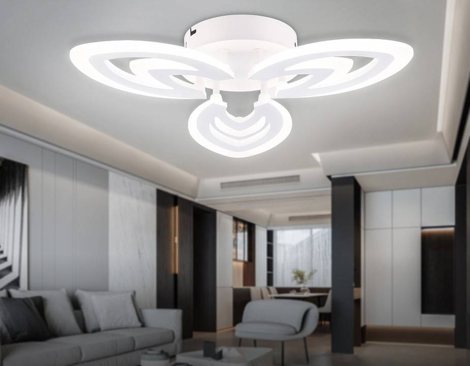 Потолочная светодиодная люстра Ambrella light FA FA4545 108 Вт с пультом FA4545