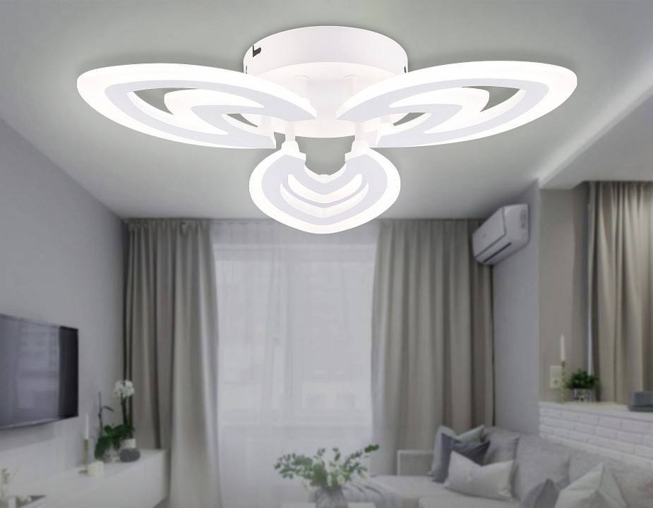 Потолочная светодиодная люстра Ambrella light FA FA4545 108 Вт с пультом FA4545