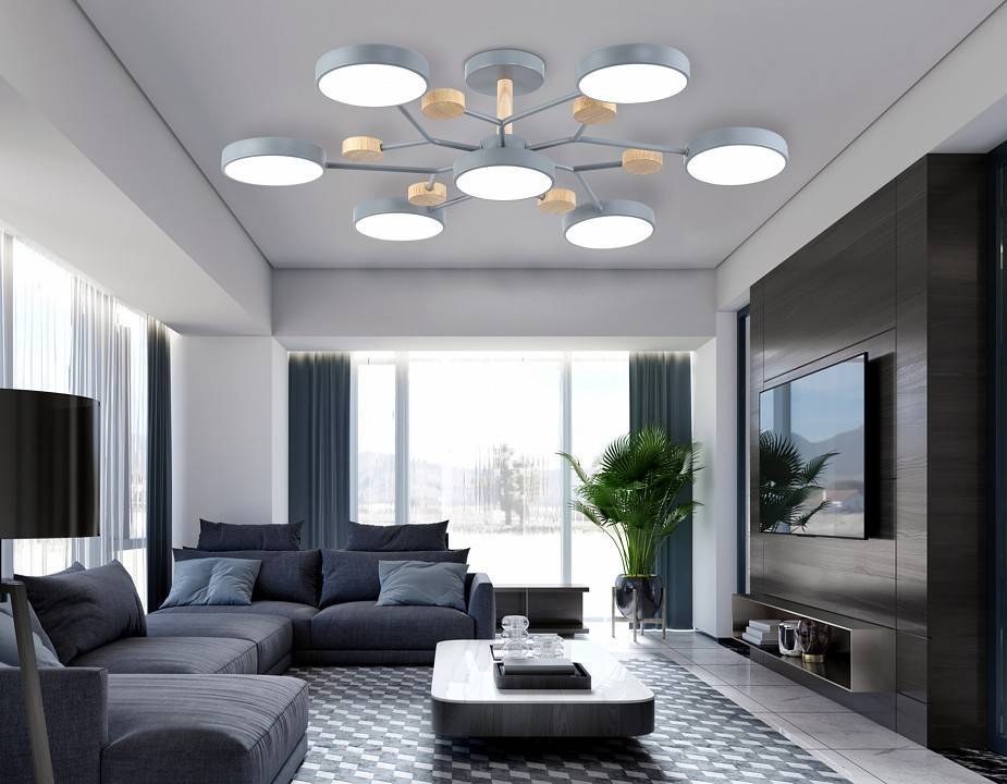 Люстра на штанге Ambrella light Fusion 5 ламп FL4865