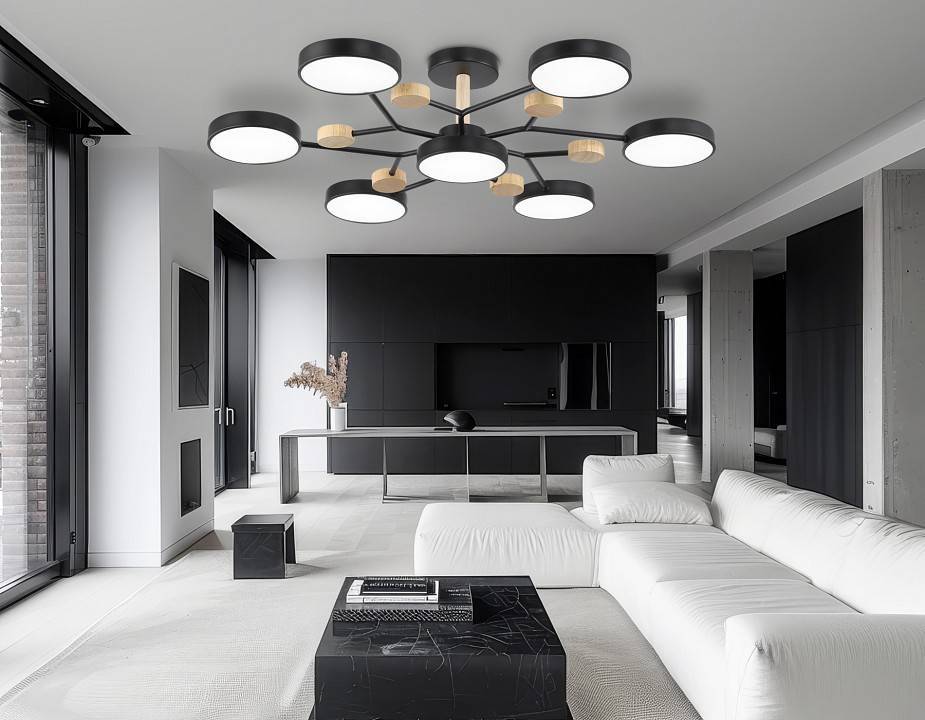 Люстра на штанге Ambrella light Fusion 6 ламп FL4866