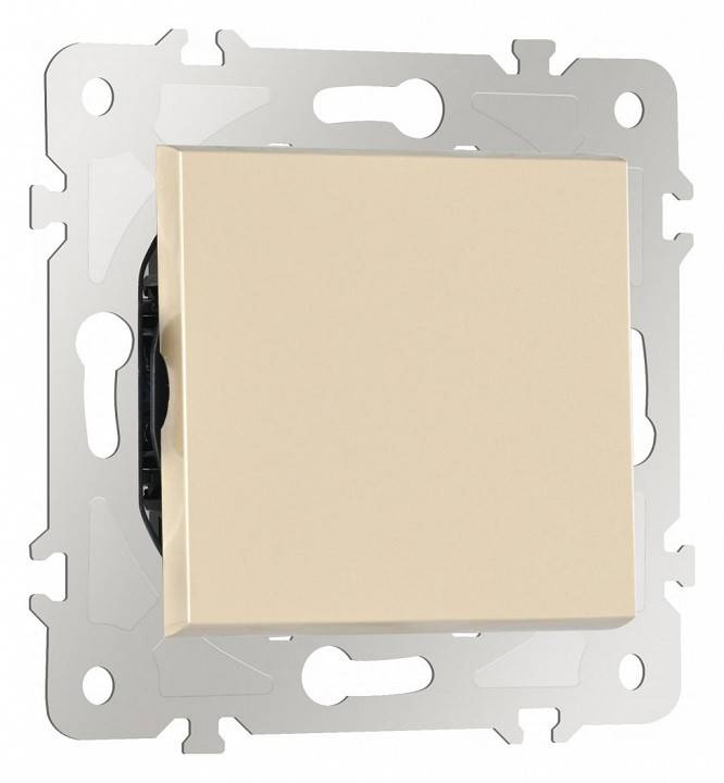 Выключатель перекрестный одноклавишный без рамки Arte Milano 203 203.34-1.shampan