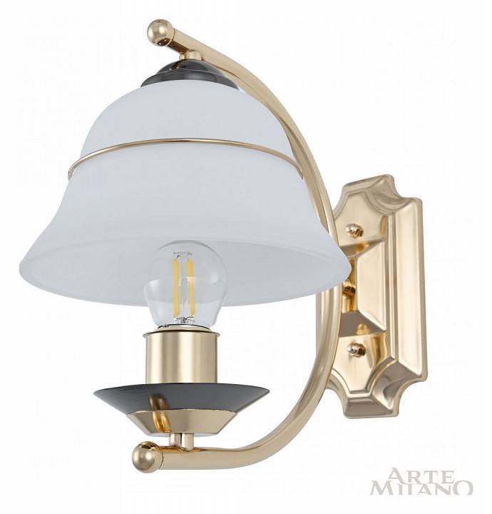 Бра Arte Milano Florentia 301240/1W Bk/Gd
