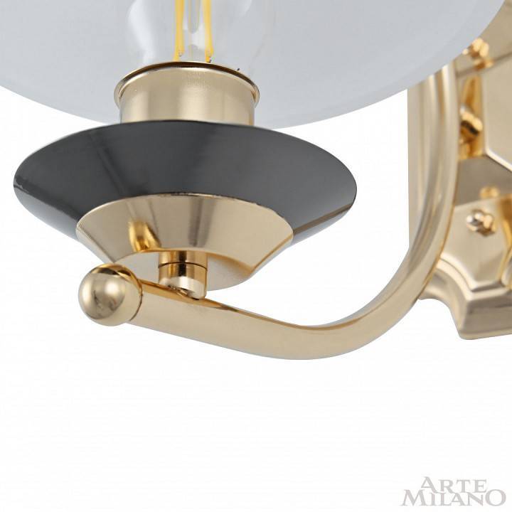 Бра Arte Milano Florentia 301240/1W Bk/Gd