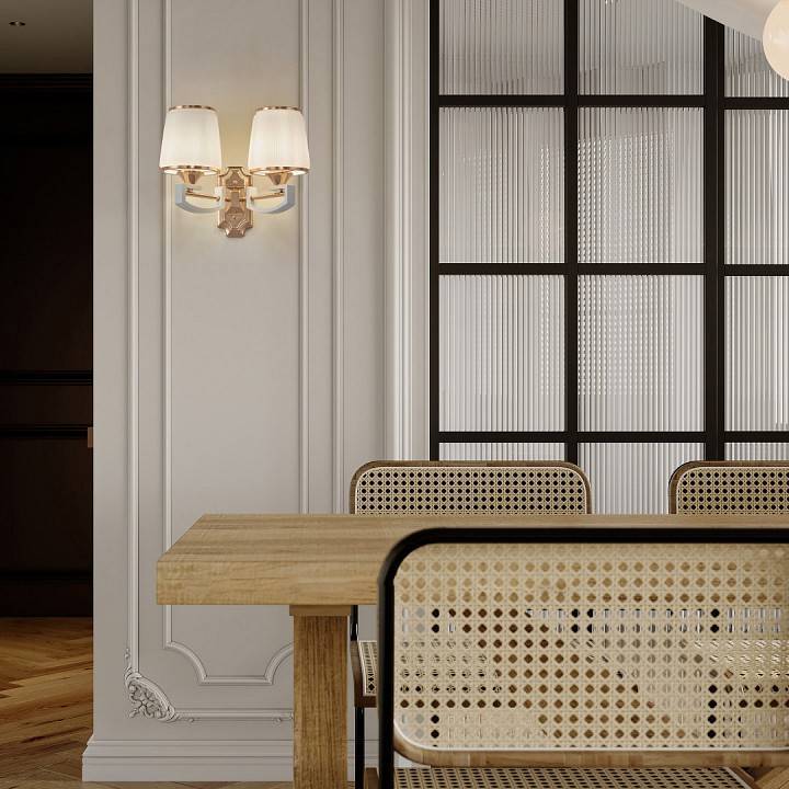 Бра Arte Milano Florentia 302457/2W Wh/Gd