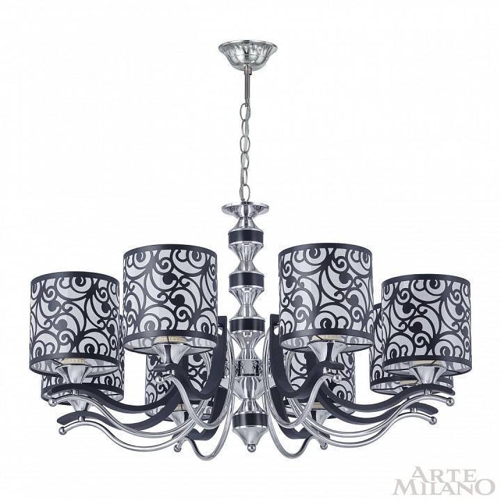 Подвесная люстра Arte Milano Florentia-4957 304957/8 Bk/Ni