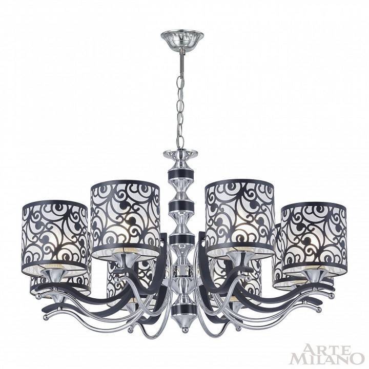 Подвесная люстра Arte Milano Florentia-4957 304957/8 Bk/Ni