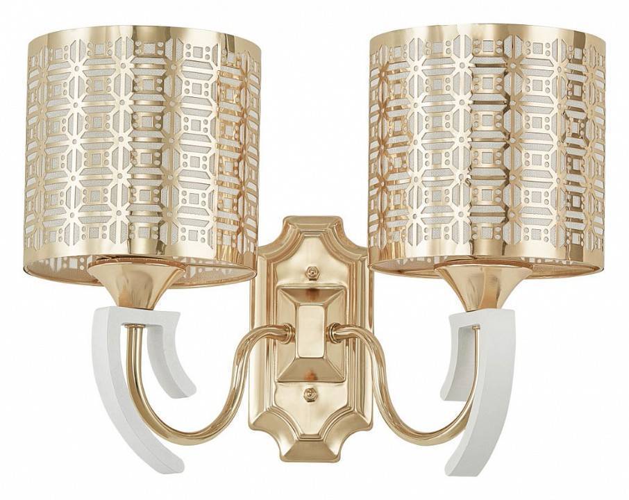Бра Arte Milano Florentia 8857 2 лампы 308857/2W Wh/Gd
