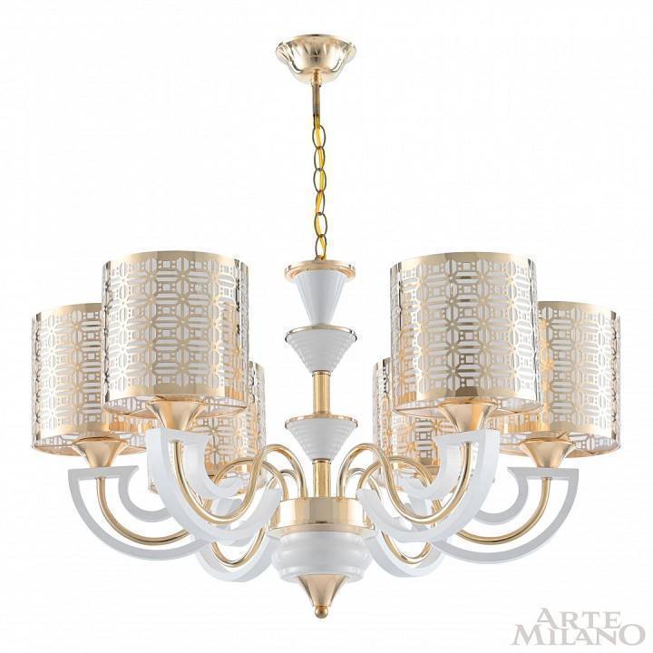 Подвесная люстра Arte Milano Florentia-8857 308857/6 Wh/Gd