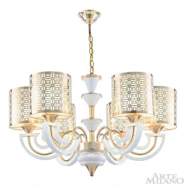 Подвесная люстра Arte Milano Florentia-8857 308857/6 Wh/Gd