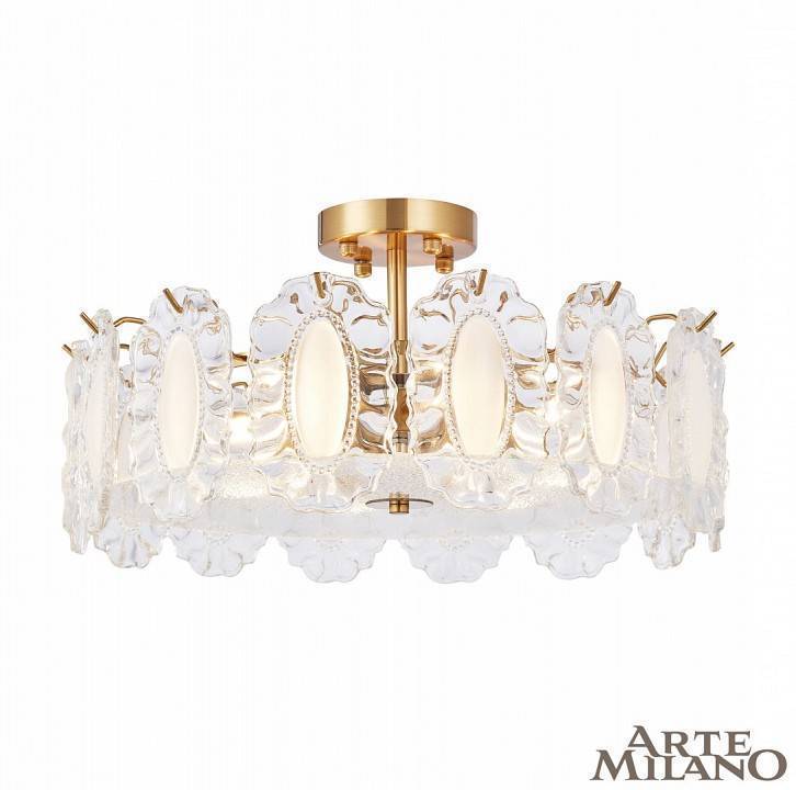 Люстра на штанге Arte Milano AM-Rim D500 латунь 313009/D500 BS