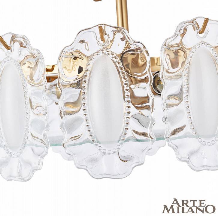 Люстра на штанге Arte Milano AM-Rim D500 латунь 313009/D500 BS